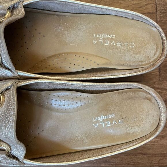 Gold Carvela Slip On Loafers Size EU 40 - Picture 6 of 7